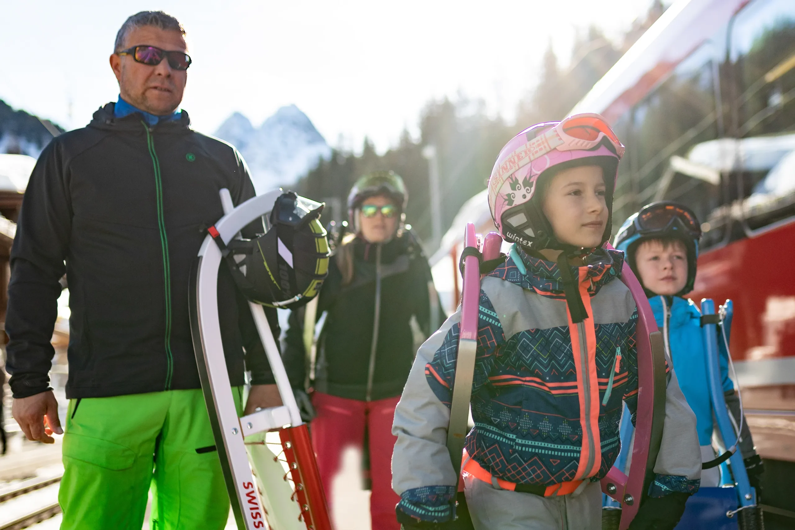 Mit dem Schlittelzug von Bergün nach Preda